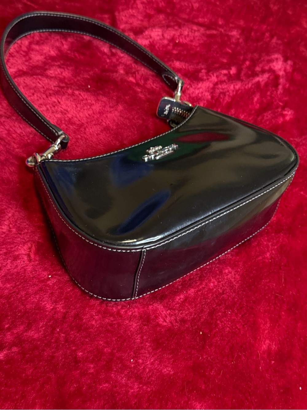 Coach teri mini Shoulder Bag with Silver Hardware - No long strap - Picture 6 of 10